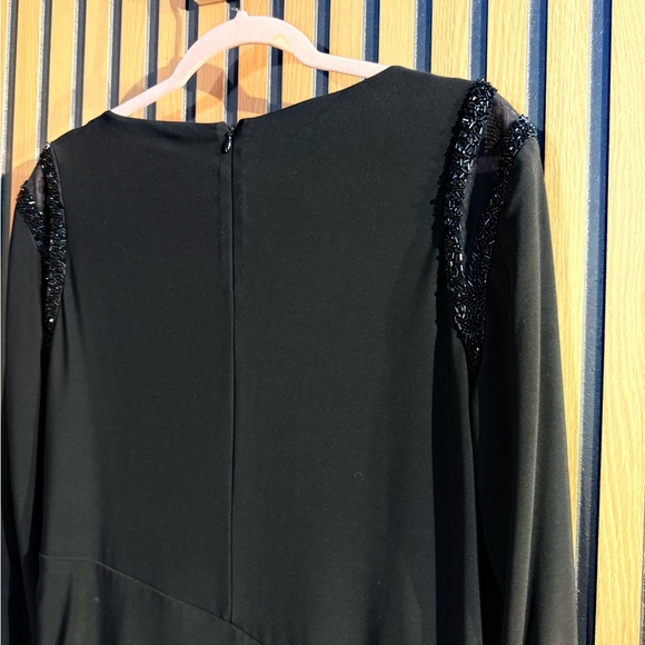 Ralph Lauren Black Long Sleeve Dress Sz 16 - Picture 6 of 6